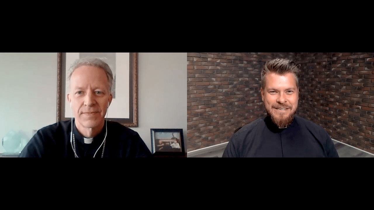 Image of Bishop Bill Wack and Father Michael Nixon