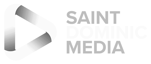 Saint Dominic Media Grayscalse Logo