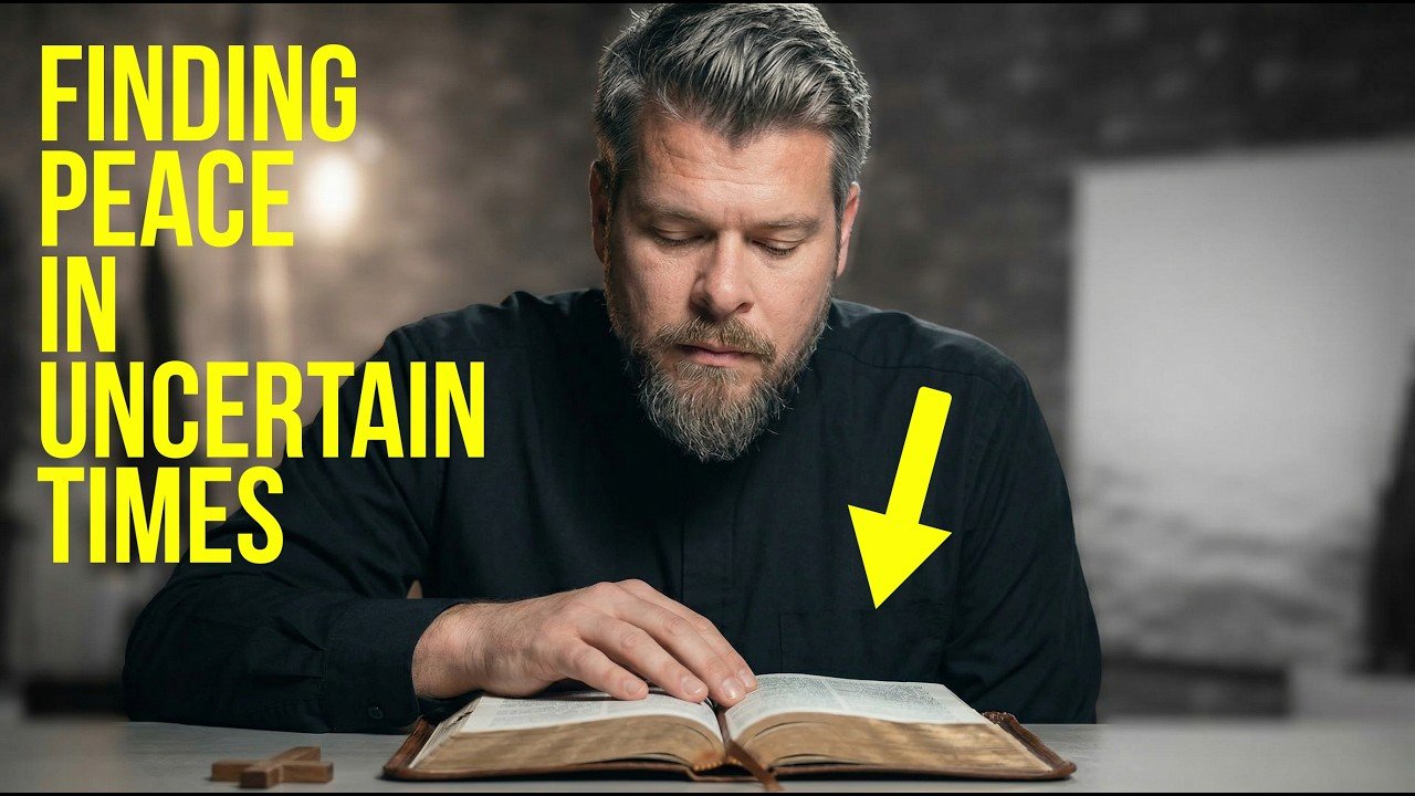 how to find peace in troubling times man reading bible